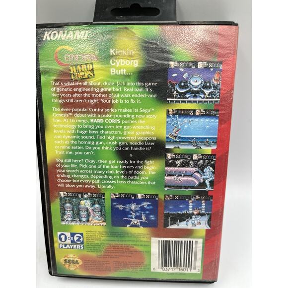 Contra: Hard Corps Sega Genesis Cartridge & Box Only Great Shape Tested & Workin - Picture 4 of 14